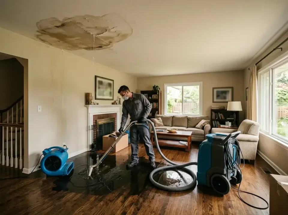 attic-pipe-burst-ceiling-drip-008 — frequently asked questions, Water Damage Restoration & Carpet Care in Kent Estates, IA